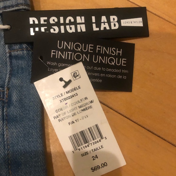 NWT girlfriend jeweled ripped jeans size 24 - Picture 4 of 8